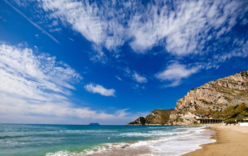Beaches near Gaeta, Italy 
