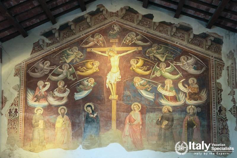 Inside Oratorio di San Bartolomeo, Citta della Pieve, Italy