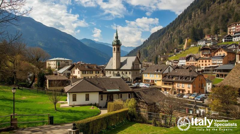 Livigno in Spring — Alpine Town Center in Bloom, Italy
