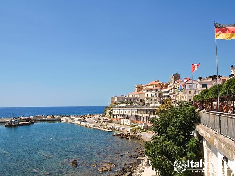 Panoramic view of Diamante. Calabria. Italy.