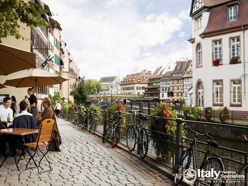Petite-France, an Area Located on the Grand Island, Strasbourg, France