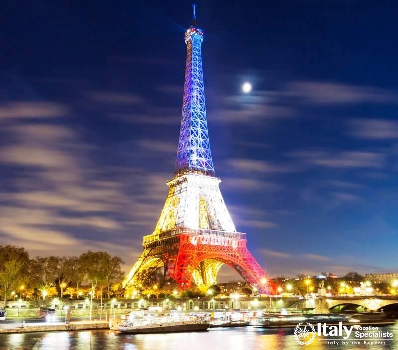 Eiffel Tower France, Illuminated 