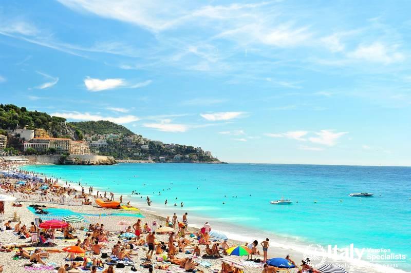 Gorgeous beaches of Nice, France 