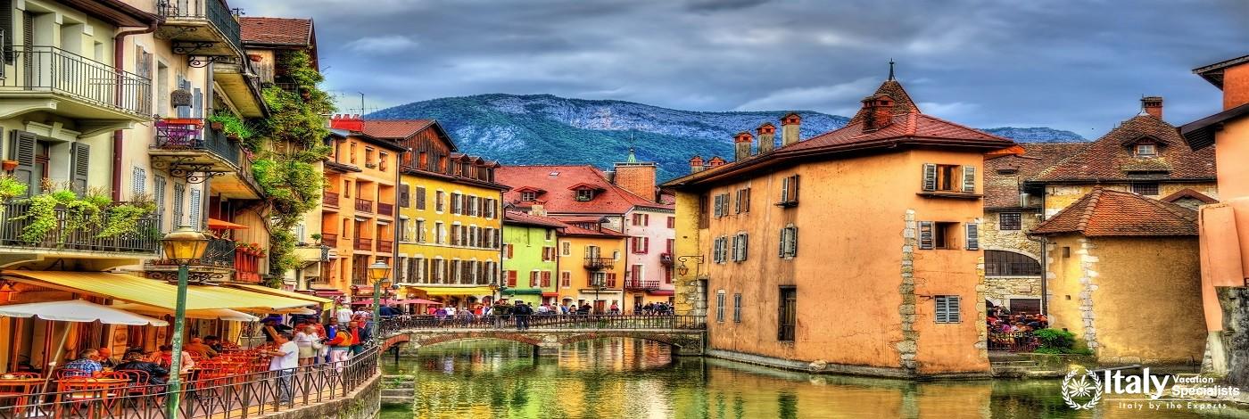 View of the Old Town of Annecy - France