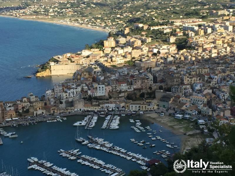 Aerial View over Castellammare Del Golfo 
