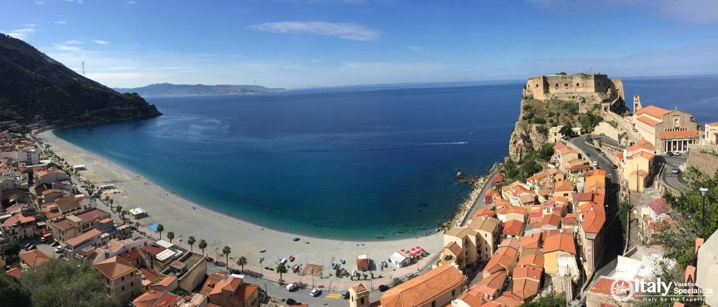 View over Scilla, Calabria, Italy 