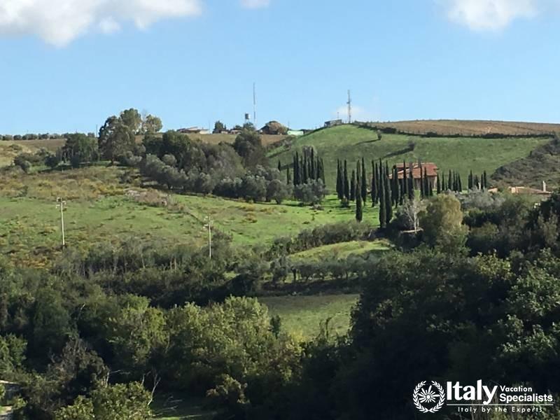 Landscape around Ceri, Lazio Region 