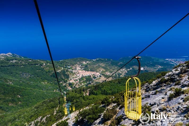 Marciana to monte Capanne in Elba island, Italy 