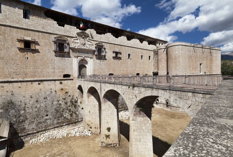 LAquila Castle of the Renaissance period in the Abruzzo region of Italy