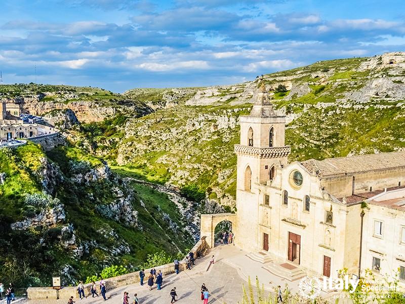 The Sassi di Matera, beautiful ancient stone town in Basilicata, southern Italy