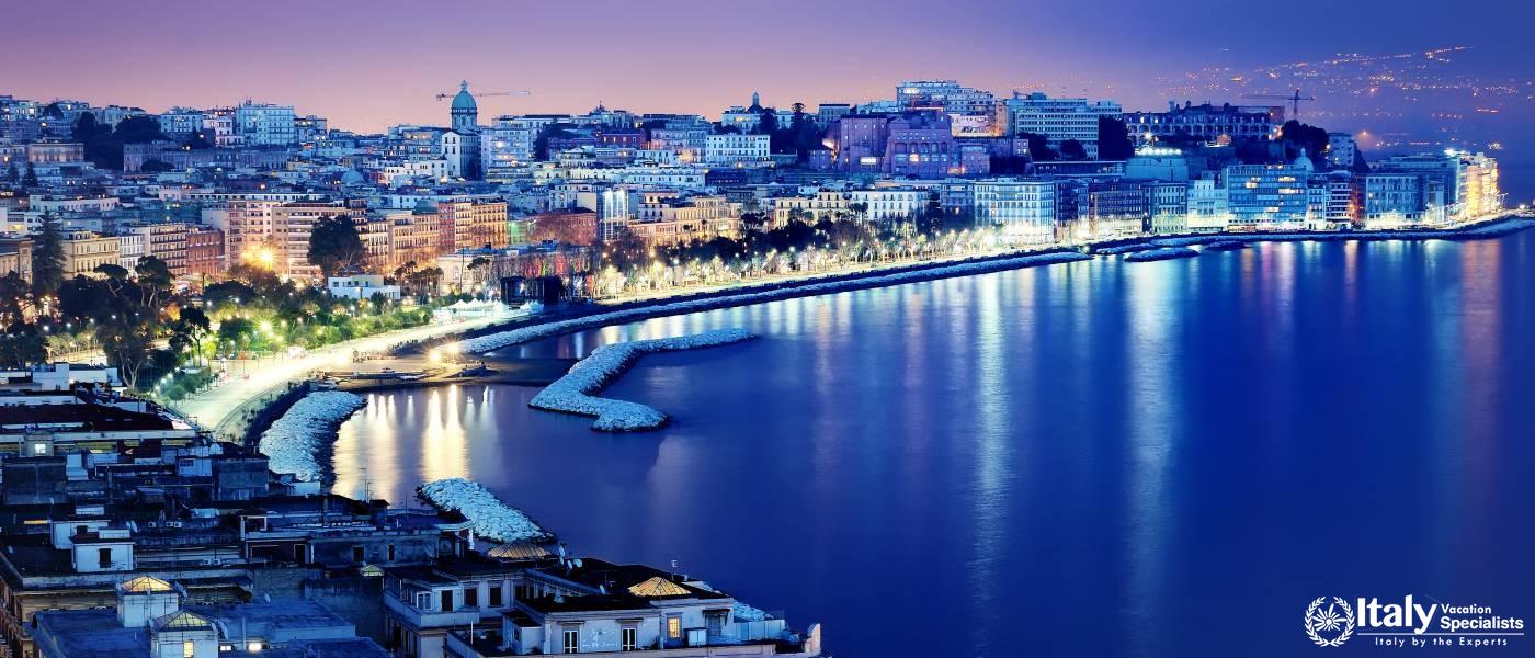 Naples Italy in Campania region Southern Italy, image size:1400x600