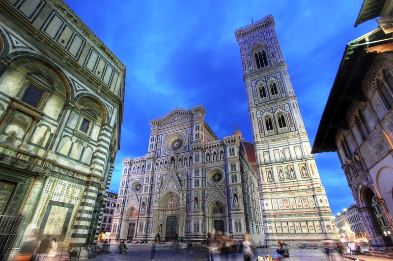 Florence, the Baptistry and the Duomo Santa Maria Del Fiore