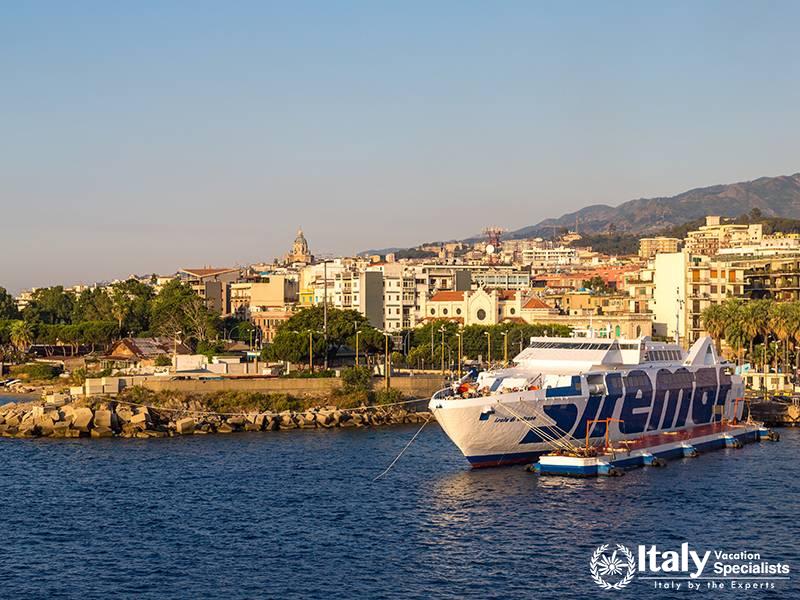 Messina in Italy in a beautiful summer day