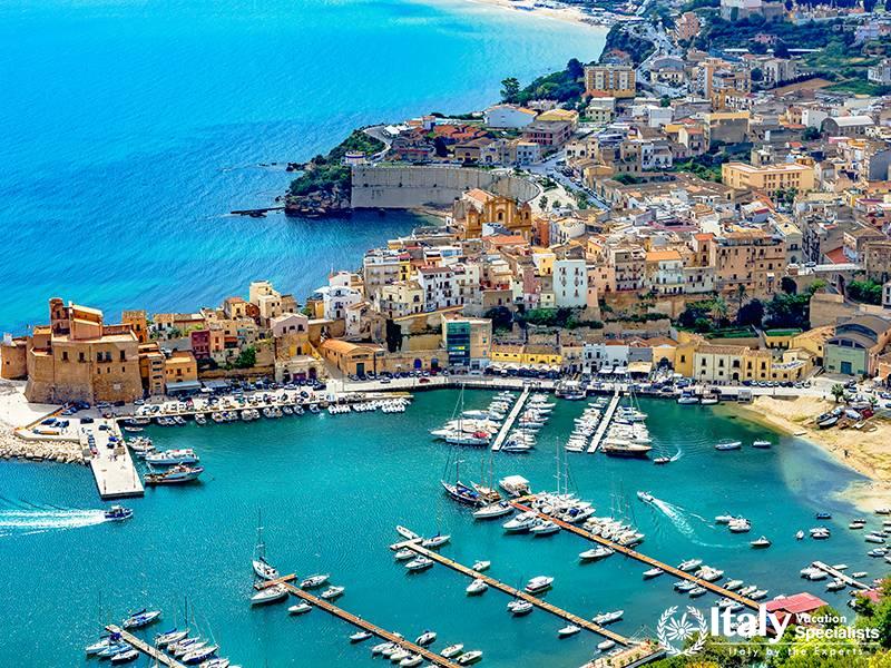 The port city of Castellammare del Golfo near Palermo in Sicily