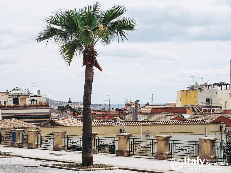 Aerial view of the city of Cagliari