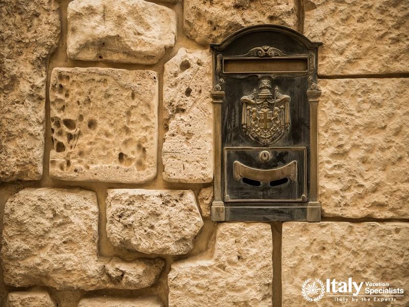Old Letterbox in the City of Valletta on the Island of Malta