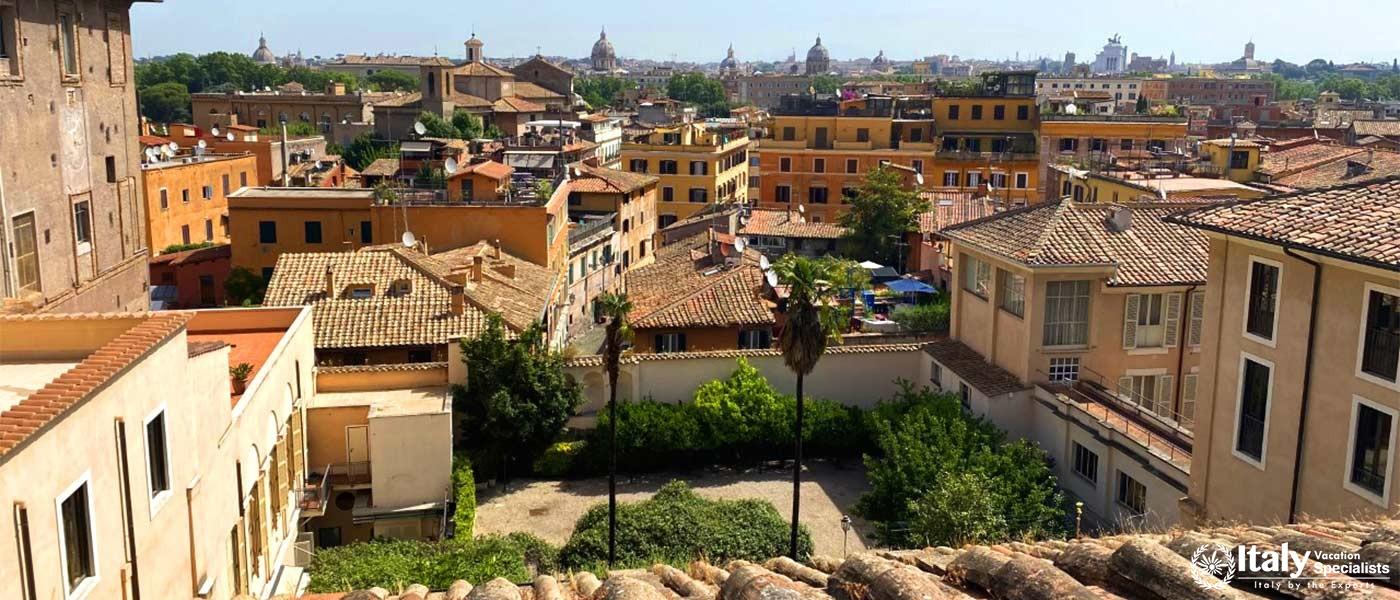In the heart of Trastevere area, Rome, Italy