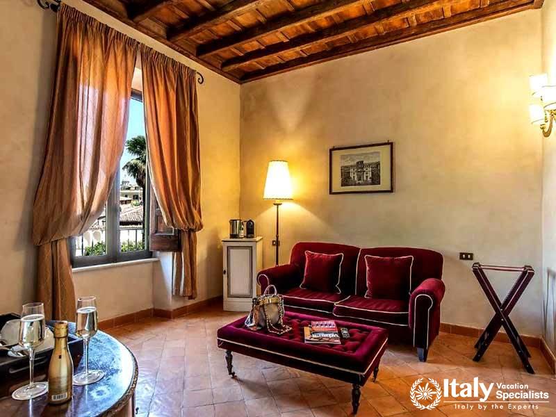 Roman Bedroom Interior