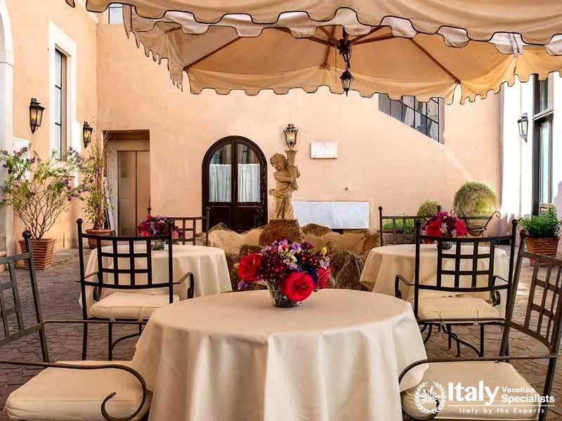 Peaceful Area of Courtyard Donna Cavelli