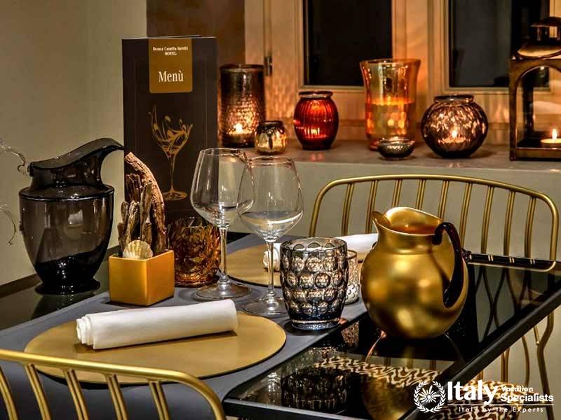 Elegant Tableware in the rooms of Donna Camilla Savelli