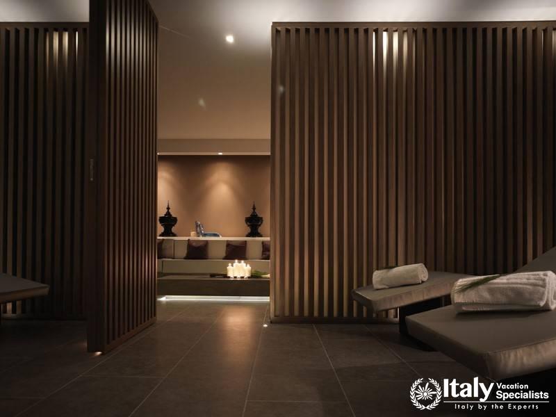 A modern spa space with tranquil lighting and minimalist decor for ultimate relaxation.