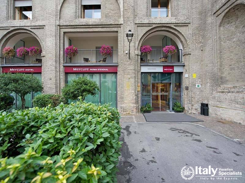 Charming Exterior of Mercure Parma Centro Stendhal in Parma, Italy