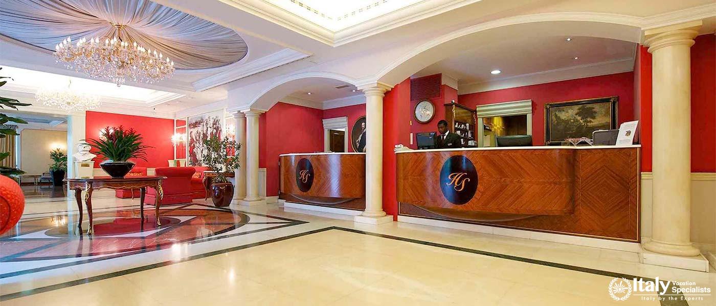 Stunning Lobby with Classic Touches at Mercure Parma Centro Stendhal in Parma, Italy