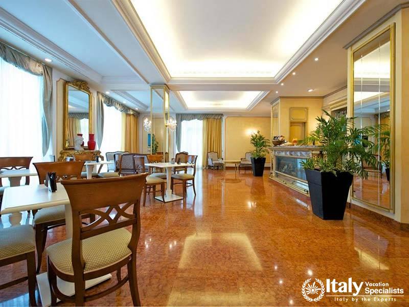 Spacious Dining Area at Mercure Parma Centro Stendhal in Parma, Italy