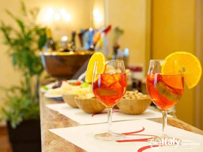 Refreshing Aperitif Presentation at Mercure Parma Centro Stendhal in Parma, Italy
