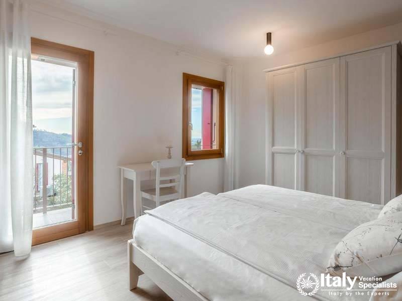 Bright and Simple Bedroom at Agriturismo Due Carpini in Valdobbiadene, Italy