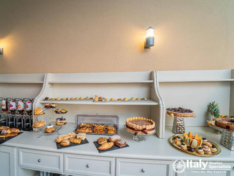 Sumptuous Desserts at Hotel Colomba D'Oro in Tropea, Italy