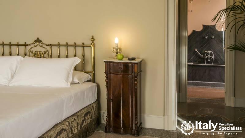 Elegant bedroom in Hotel Locarno