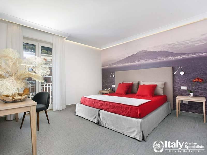 Luxurious Master Bedroom at Duomo Delight in Sorrento, Italy