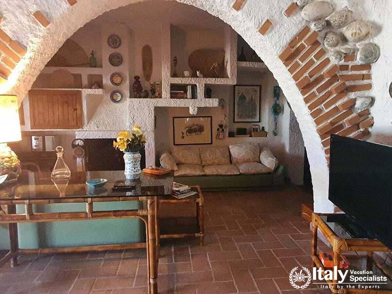 Cozy Living Room with Rustic Charm