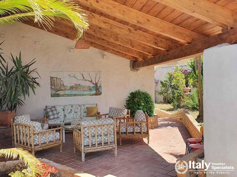 Relaxing Lounge Area Under the Roof