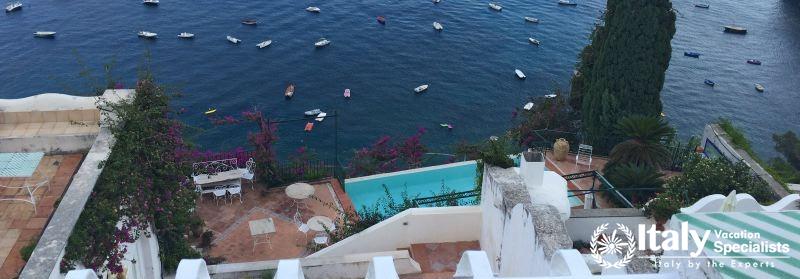 Amazing view from Villa Vita Positano