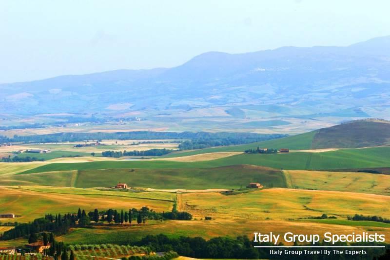 Landscape surrounding Pienza, Italy - Photo by Jesse Andrews