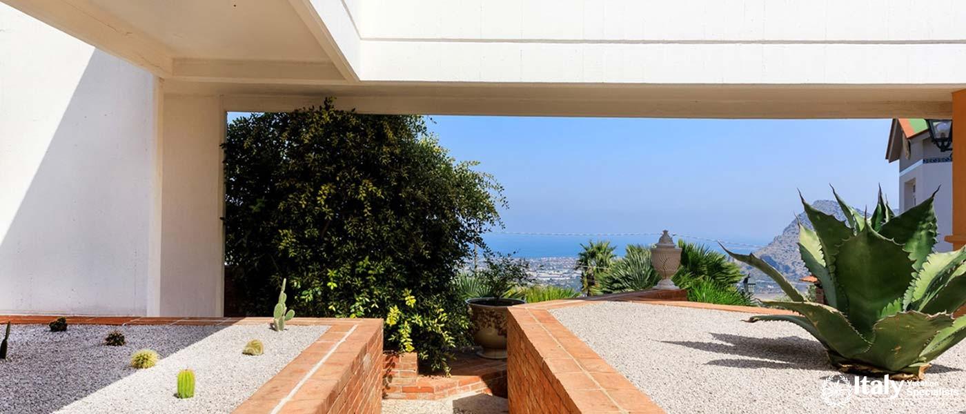 Beautiful View from the Terrace of Villa Sussurro delle Onde