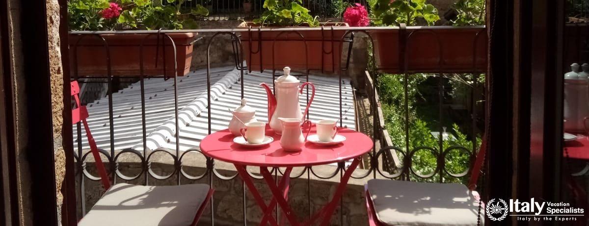 Outdoor sitting in terrace Apartament Quartiere Antico