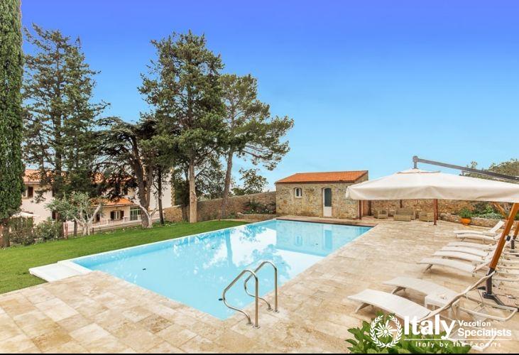 Amazing pool with view at Villa Giovanile