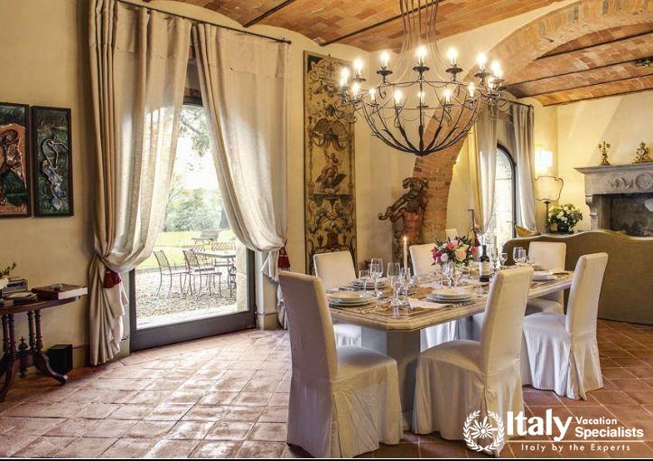 A charming villa in the Tuscan countryside, ideal for a relaxing summer holiday