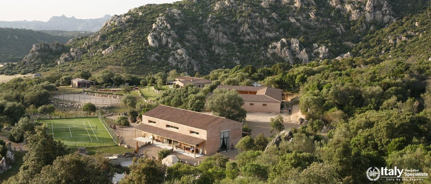 Aerial view of Villa Piera