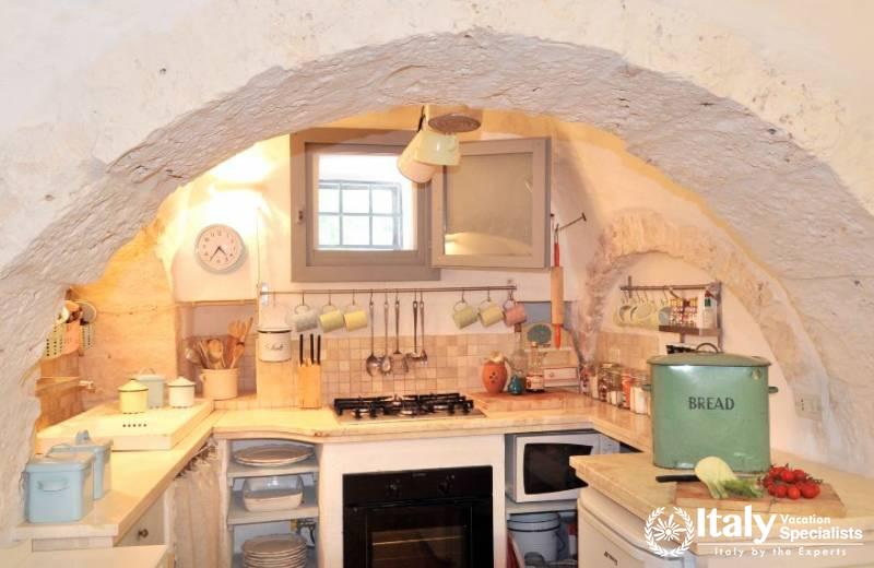 Antique kitchen in Villa Mimma Puglia