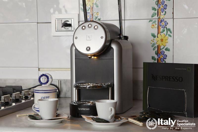 Coffee machine in Villa Recupero