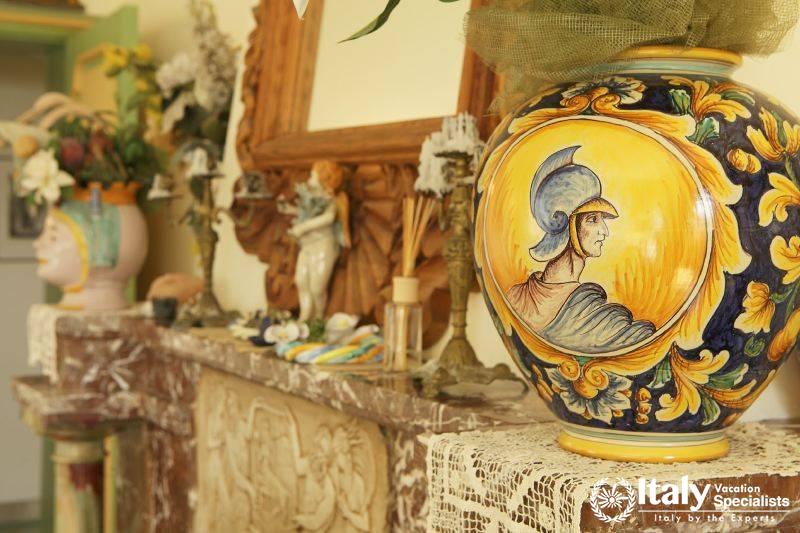 Antique decoration in Villa Recupero