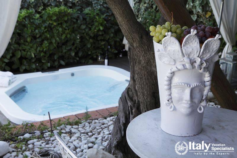 Private swimming pool in Villa Recupero