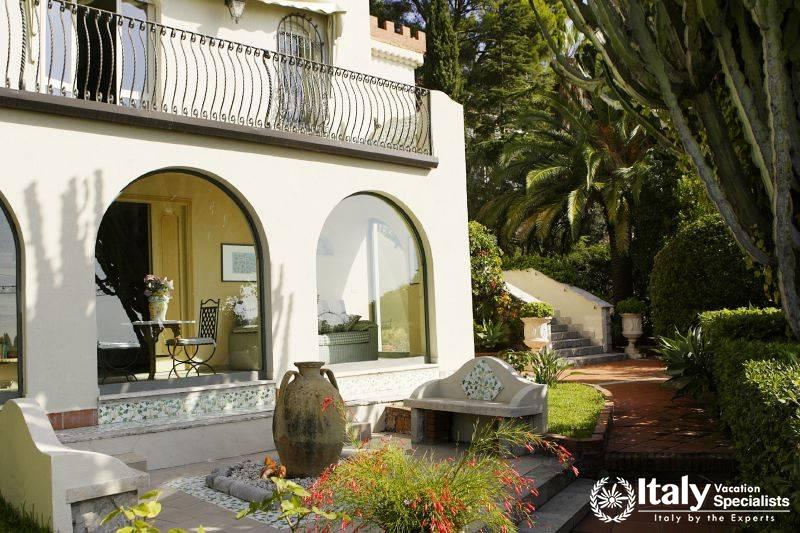 Outside entrance of Villa Recupero