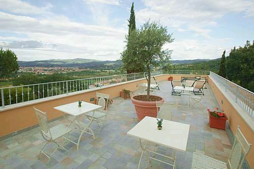terrace with view over Arezzo