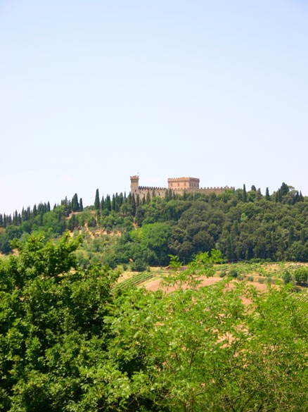 View on Strozzavolpe Castle