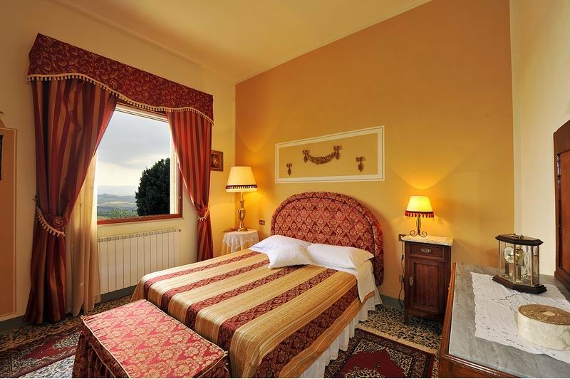 bedroom and view from the windows